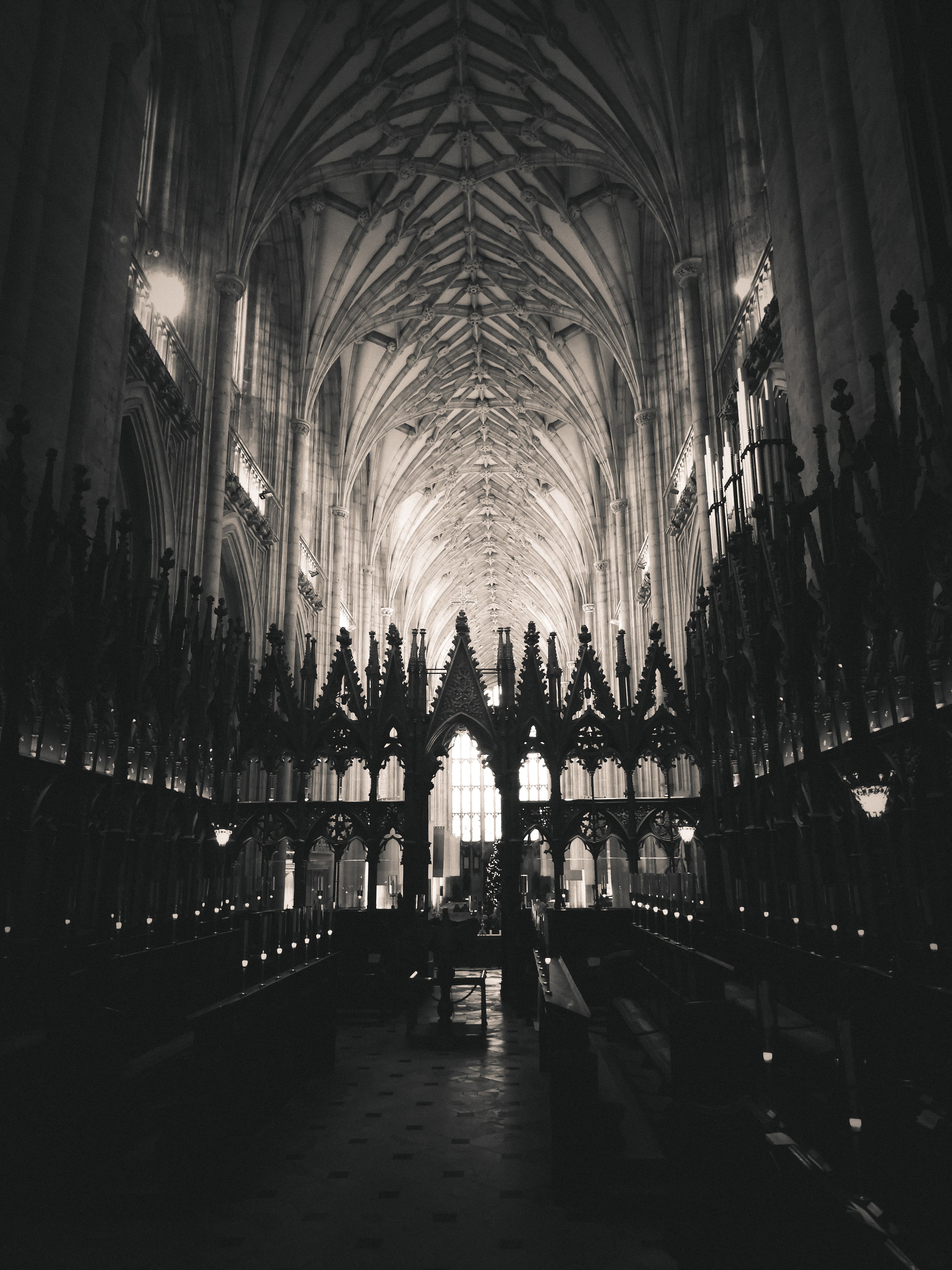 Interior da catedral de Winchester